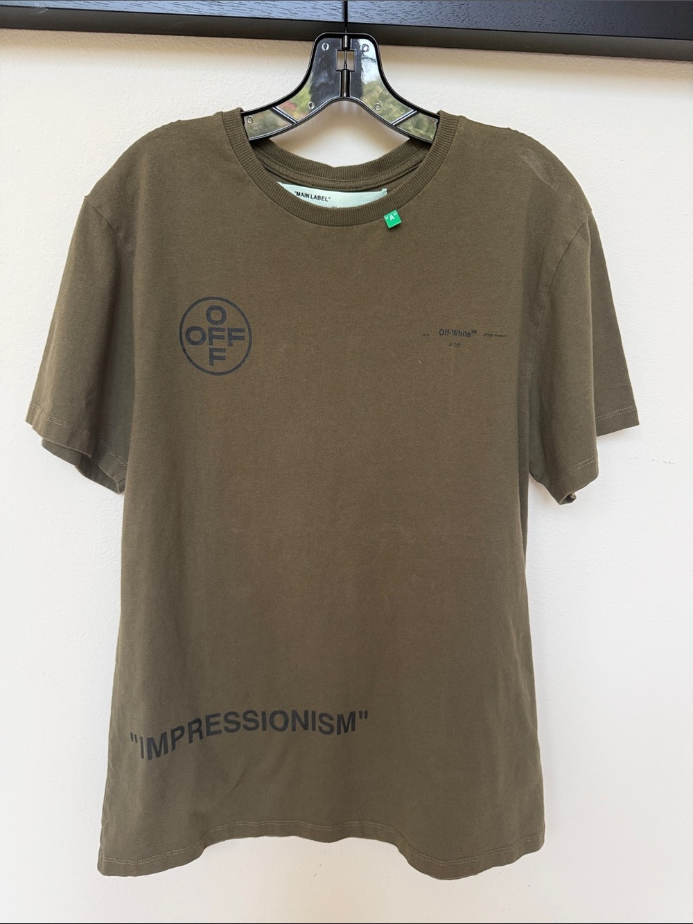 Olive Graphic 'Impressionism' Short Sleeve Tee